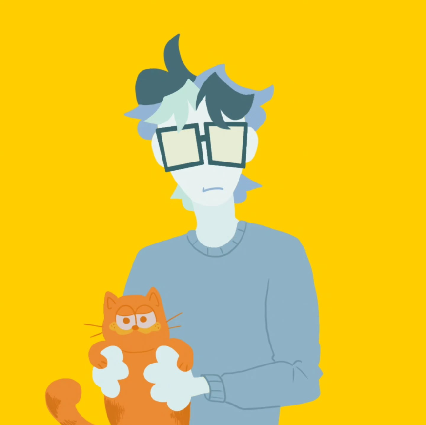 me holding garfield